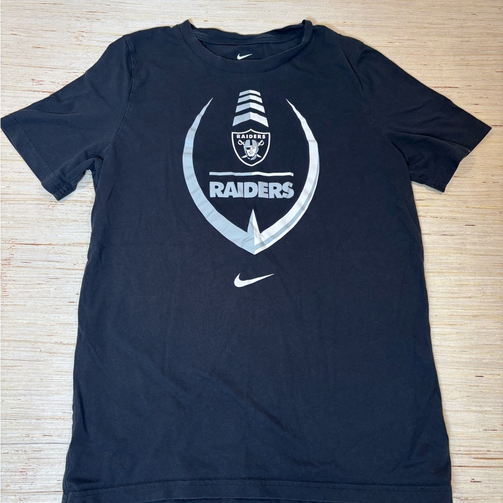 Nike NFL Las Vegas Raiders Youth Large Graphic T-Shirt Black